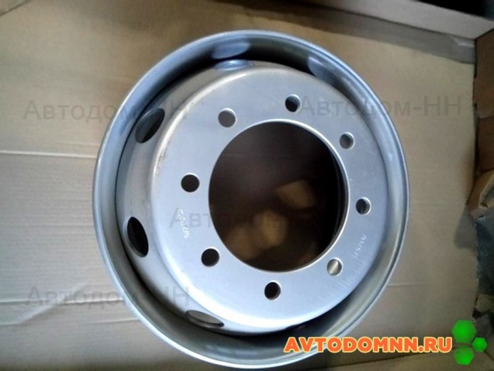 Диск колесный ПАЗ-320412; (6.75-19.5) 8 шпилек, серебристый, арт. 167.510-3101012-01
