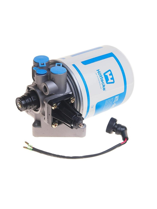 Воздухоосушитель ПАЗ 12V (8.1 Бар, 3 вывода) (Hottecke), арт. HTLT4324101270