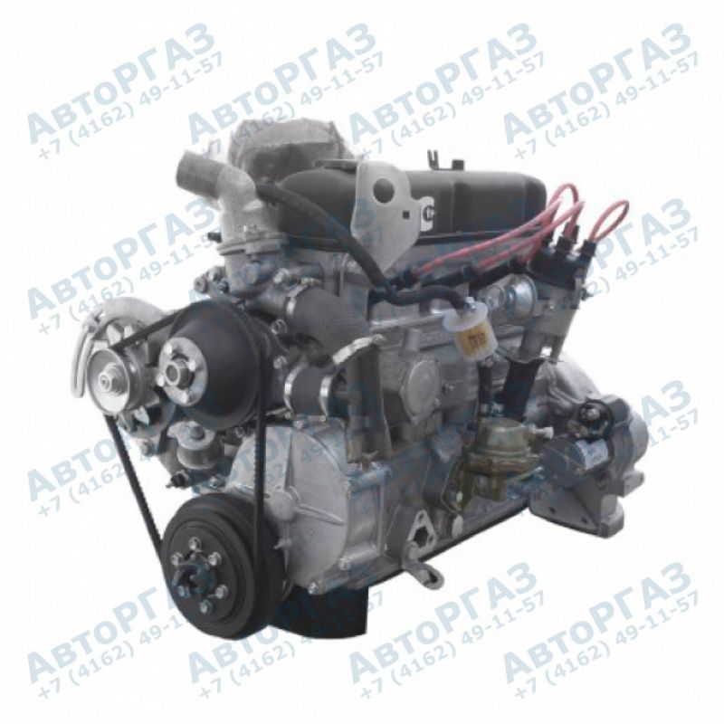 Двигатель УАЗ 3741 40911 (АИ-92) Евро-IV, V под ГУР, 5ст.КПП со сцеплением, без навесного оборудова, арт. 40911.3906170