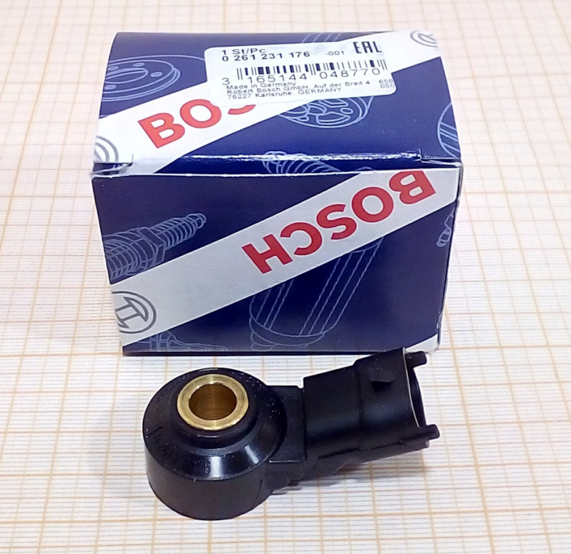 Датчик детонации дв ЗМЗ 40524,40904, Evotech 2.7 (Bosch), арт. .0261231176