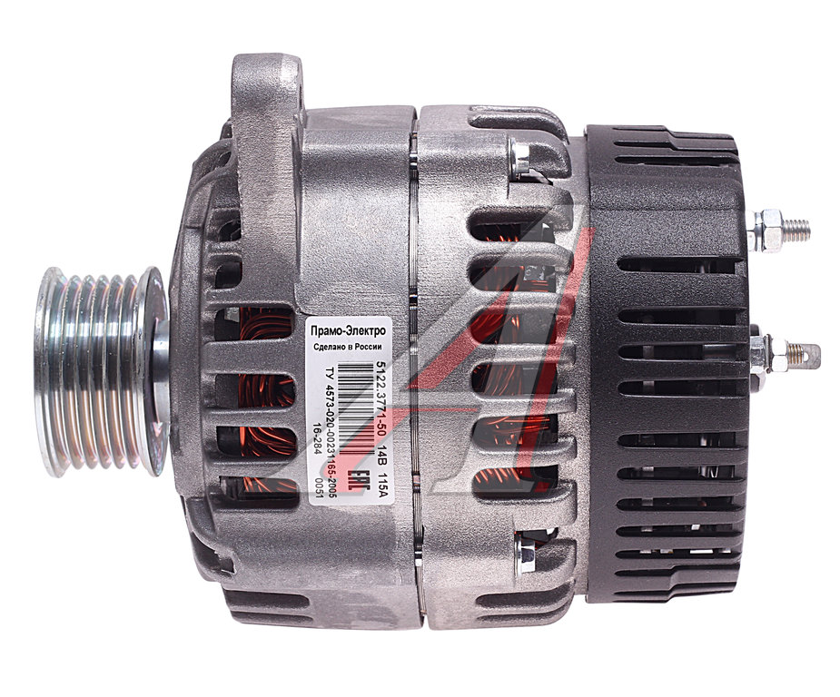 Генератор дв. УМЗ 42164/Evotech 2.7 14V 120А под поликлиновой ремень (ELTRA), арт. 5122.3771-50