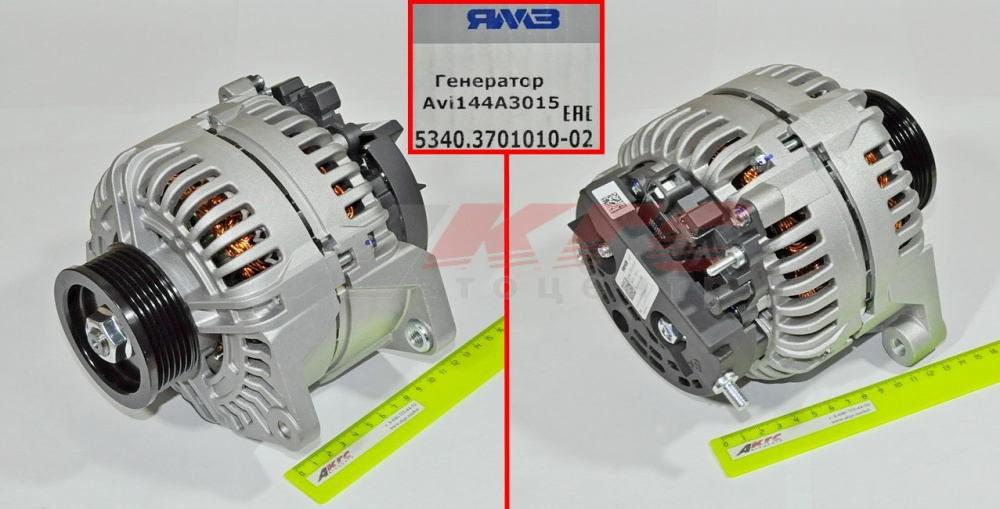 Генератор дв. ЯМЗ 534 ПАЗ, ГАЗ 3309 28V, 100А (Автодизель), арт. 5340.3701010-02