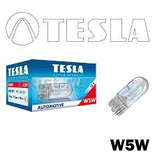 Лампа 12V5W (повторитель поворота) без цоколя, W2,1x9,5d белая (Tesla), арт. B65201