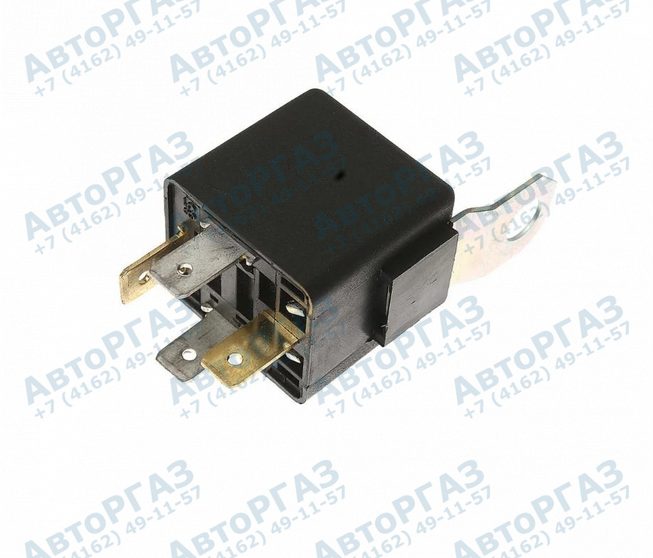 Реле универсальное 4 контактное 12V, 30А замыкающее с кронштейном и резистором, арт. 752.3777-10/672.3787-12
