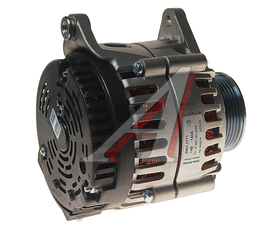 Генератор дв. ЯМЗ 5344 ГАЗон NEXT 14V, 140А (Прамо), арт. 5343.3701010